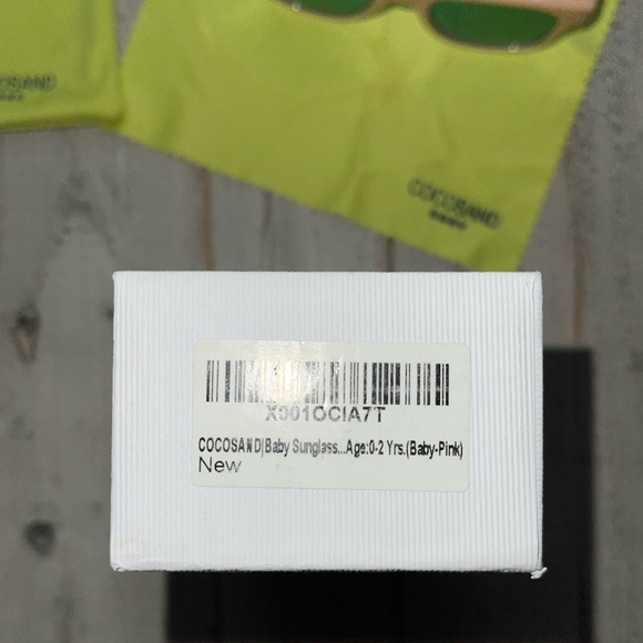 COCOSAND Baby Sunnies ages 0-2 EUC light pink w case & more - Picture 4 of 7